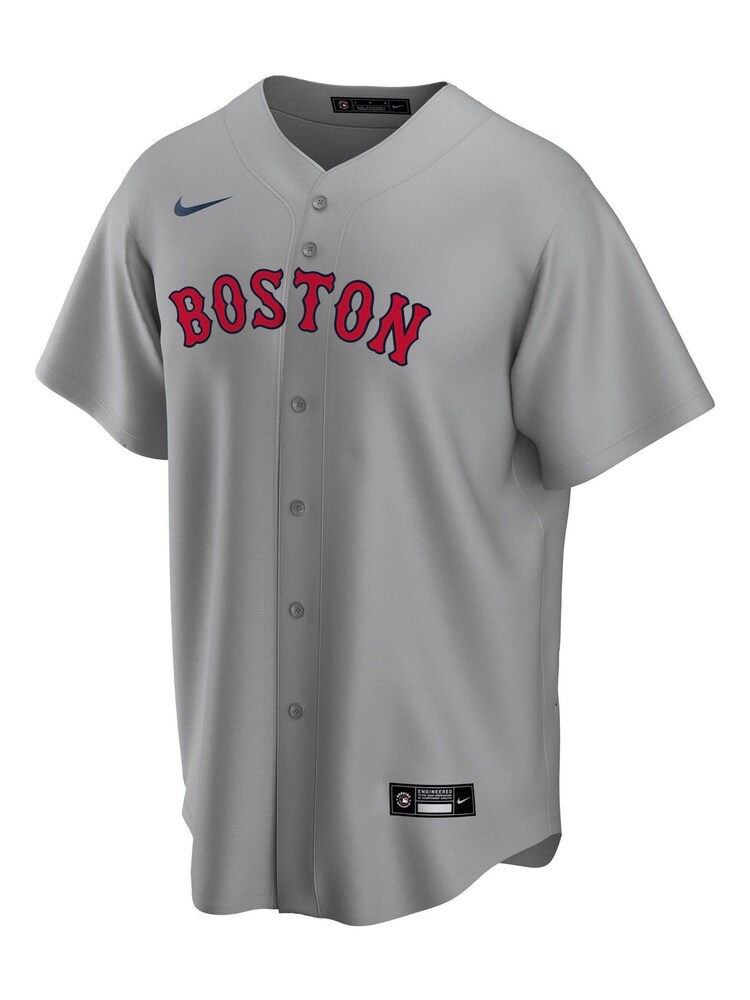 Nike Grey Boston Red Sox Official Replica Road Jersey - Image 2 of 3