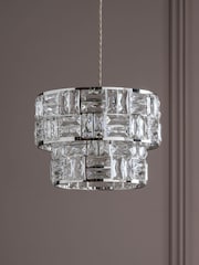 Chrome Alexis Easy Fit Pendant Lamp Shade - Image 2 of 8