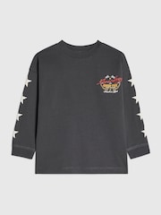 River Island Grey Oversized Long Sleeve Endurance T-Shirt - Image 2 of 4