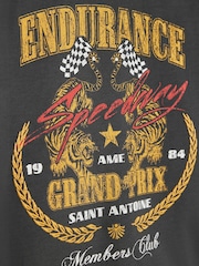 River Island Grey Oversized Long Sleeve Endurance T-Shirt - Image 4 of 4