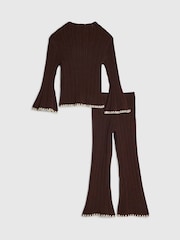 طقم من رداء عُلوي وبنطلون رياضي بغرز تزيينيّة من River Island - صورة 2 من 5