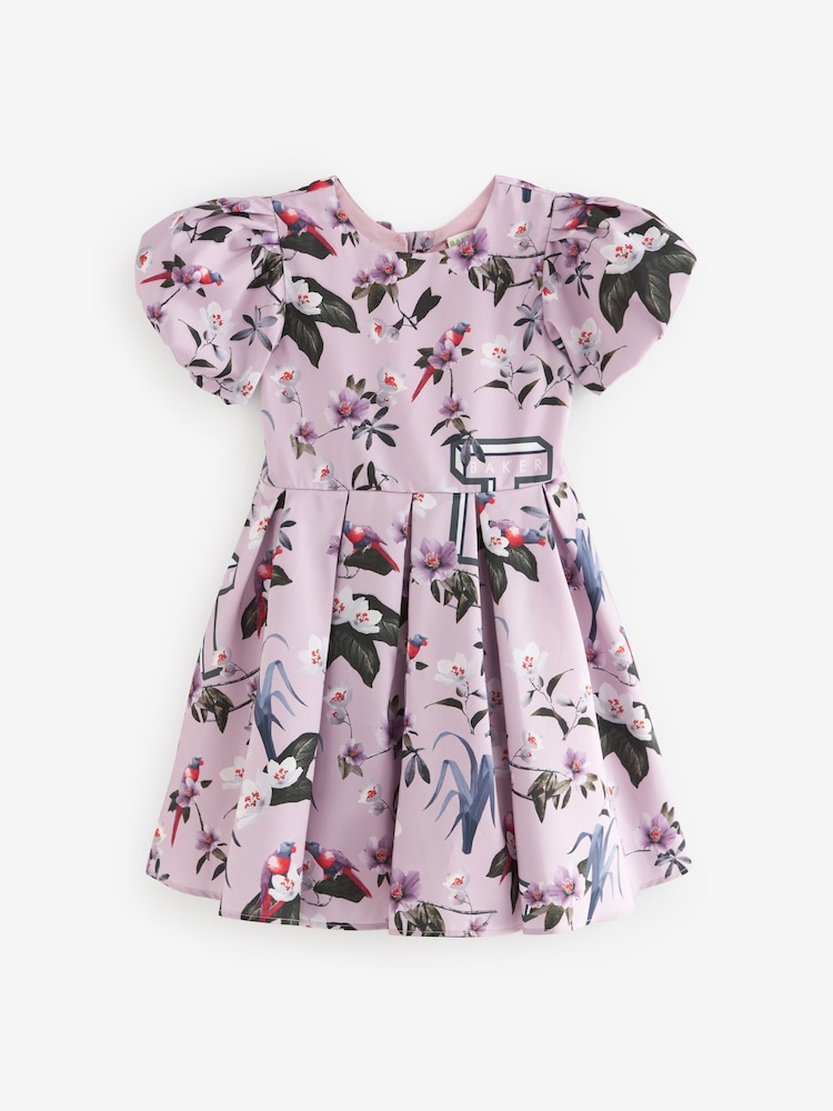 Baker by Ted Baker Purple Logo Woven Dress - Image 1 of 5