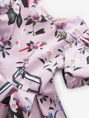 Baker by Ted Baker Purple Logo Woven Dress - Image 3 of 5