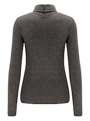 Pour Moi Grey Flitter Roll Neck Round Neck - Image 3 of 4