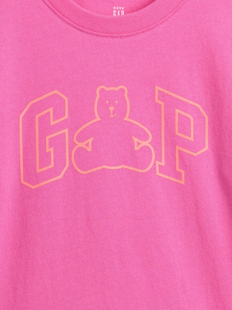 Gap Pink Brannan Bear Logo T-Shirt (6mths-5yrs) - Image 3 of 3