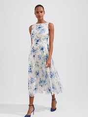 Hobbs White Petite Carly Dress - Image 3 of 6