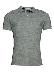 Superdry Steel Grey Classic Pique Polo Shirt - Image 2 of 2