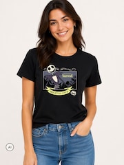 Brand Threads חולצת טי עם הדפס של Nightmare Before Christmas - תמונה 2 מתוך 4