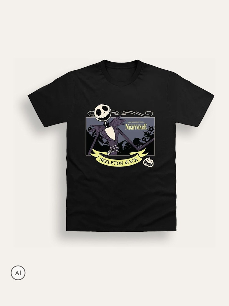 Brand Threads חולצת טי עם הדפס של Nightmare Before Christmas - תמונה 4 מתוך 4
