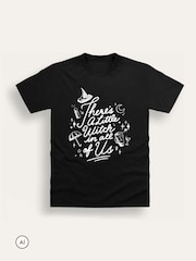 Brand Threads Black Prractical Magic T-Shirt - Image 4 of 4
