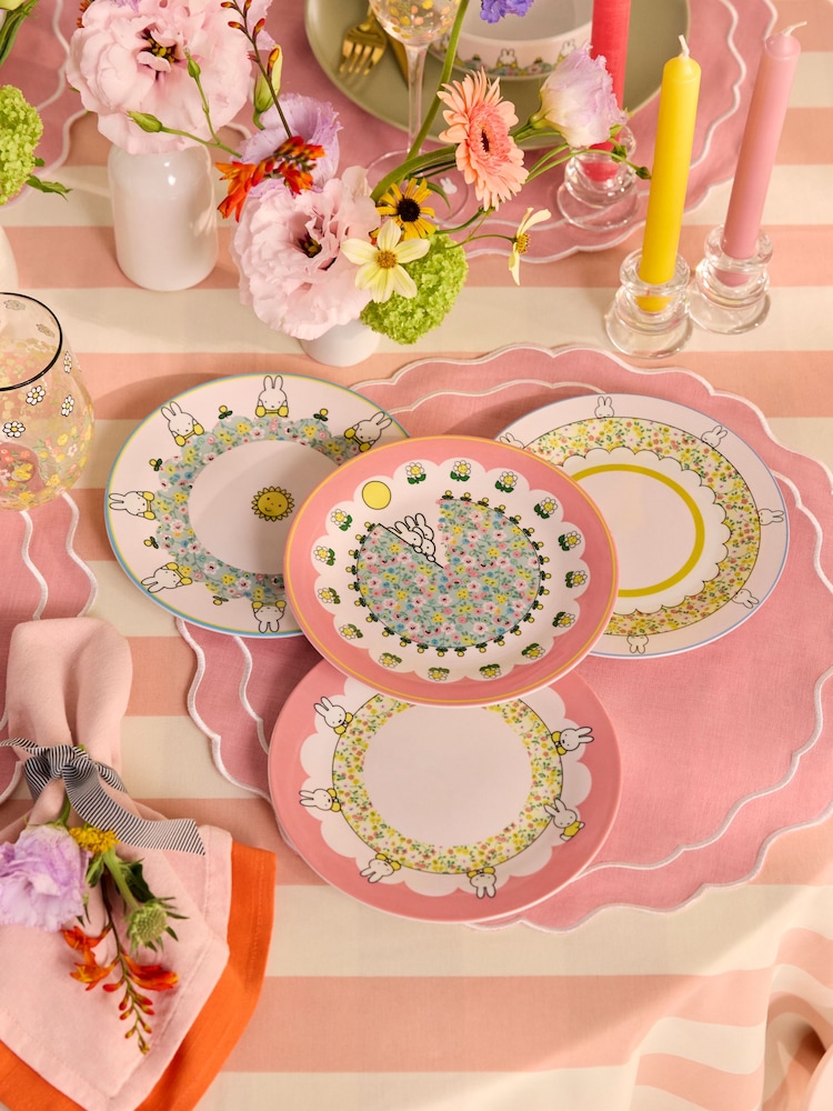 Cath Kidston Set of 4 Multi Miffy Side Plates - Image 1 of 3