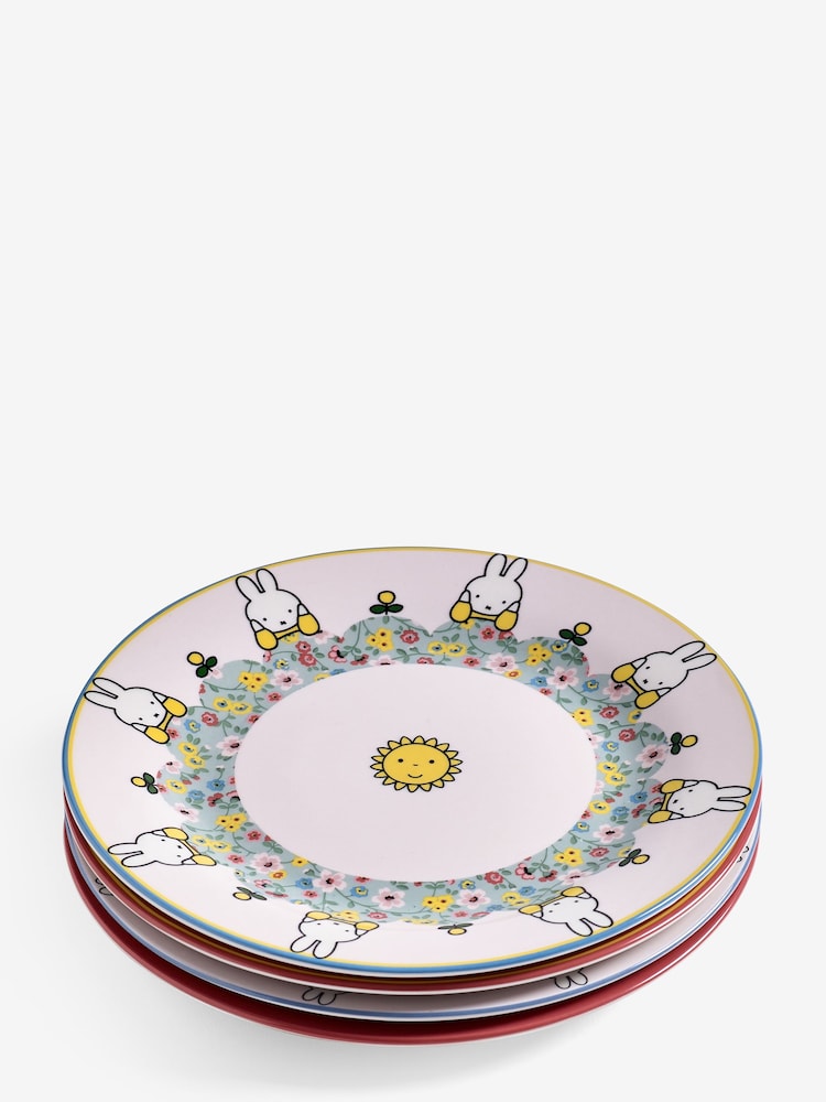 Cath Kidston Set of 4 Multi Miffy Side Plates - Image 2 of 3