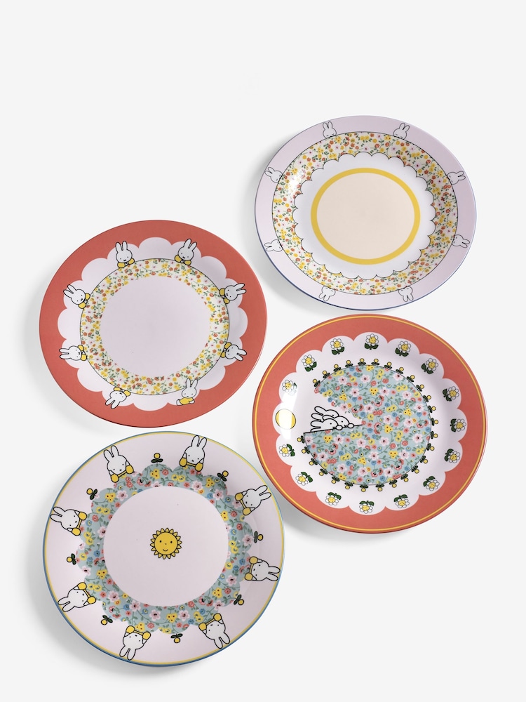 Cath Kidston Set of 4 Multi Miffy Side Plates - Image 3 of 3