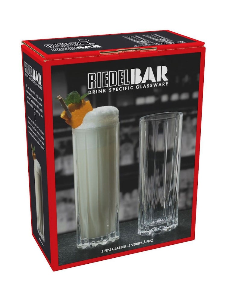Riedel Clear Bar Drink Fizz Glass Set - Image 4 of 4