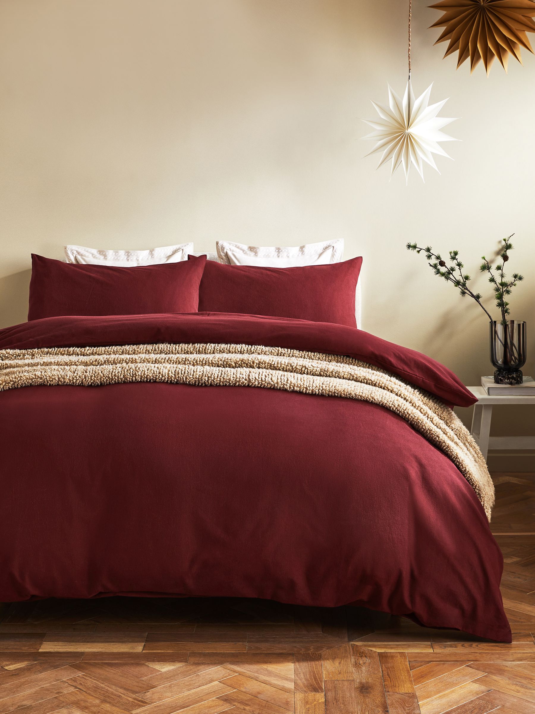 Burgundy bedding sale