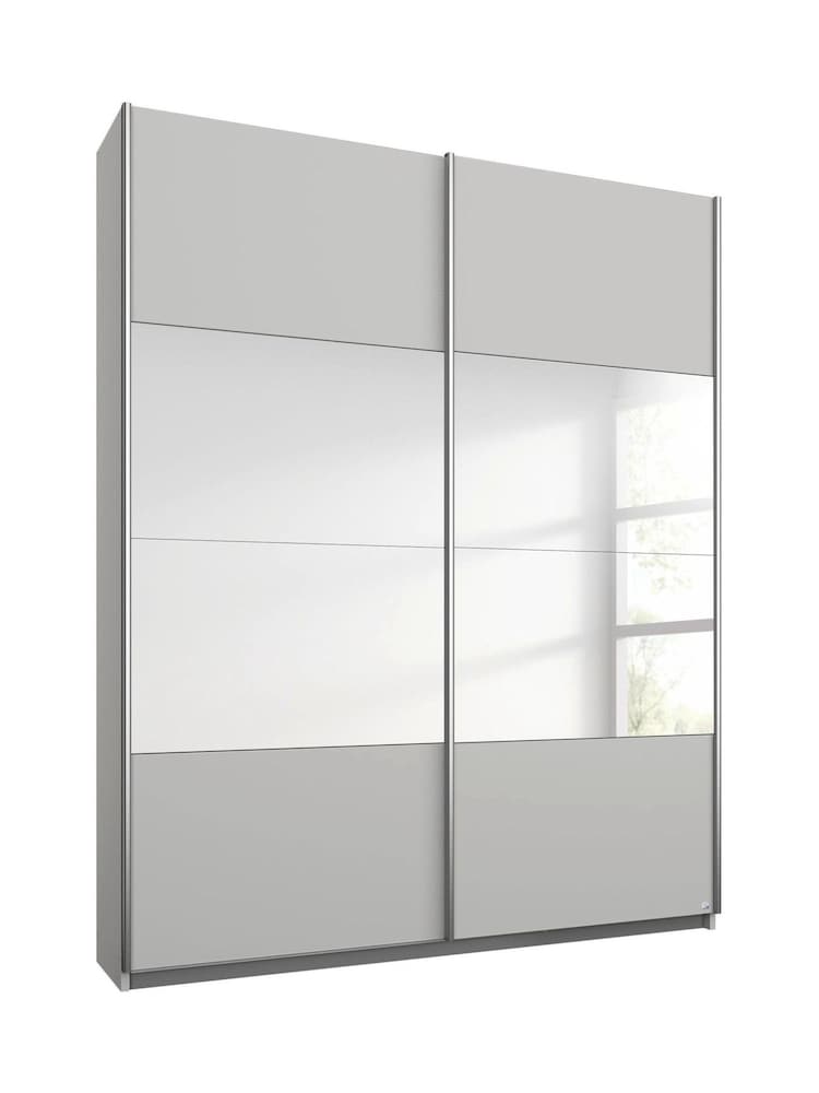 Rauch Grey Cameron Wood and Centre Mirror Semi 1.3m Sliding Fitted Wardrobe - Image 2 of 2