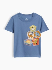 Gap Blue Dinosaur Graphic Long Sleeve T-Shirt (6mths-5yrs) - Image 1 of 2
