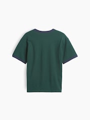Gap Green Relaxed New York Graphic Ringer T-Shirt (4-13yrs) - Image 2 of 3