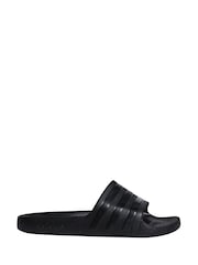 adidas Black Sportswear Adilette Aqua Slides - Image 1 of 9
