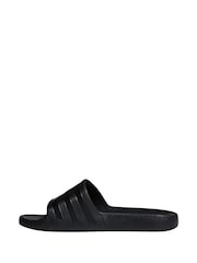 adidas Black Sportswear Adilette Aqua Slides - Image 2 of 9