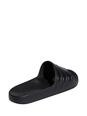 adidas Black Sportswear Adilette Aqua Slides - Image 4 of 9