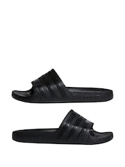 adidas Black Sportswear Adilette Aqua Slides - Image 5 of 9
