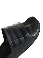 adidas Black Sportswear Adilette Aqua Slides - Image 8 of 9