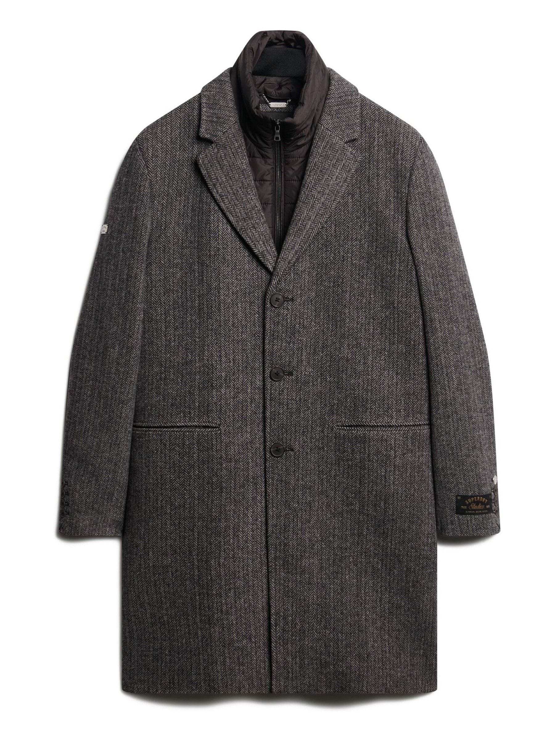 Buy Superdry Grey 6 In 1 Wool Herringbone Town Coat from Next United Arab Emirates