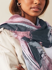Pink Sparkle Swirl Lightweight Scarf - Image 3 of 7
