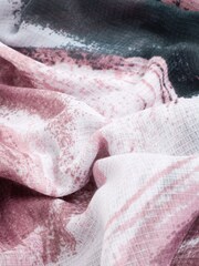 Pink Sparkle Swirl Lightweight Scarf - Image 6 of 7