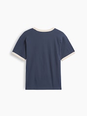 Gap Blue Relaxed New York Graphic Ringer T-Shirt (4-13yrs) - Image 2 of 3