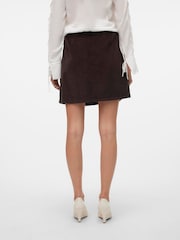 VERO MODA Brown High Waisted Corduroy Button Through Mini Skirt - Image 2 of 5
