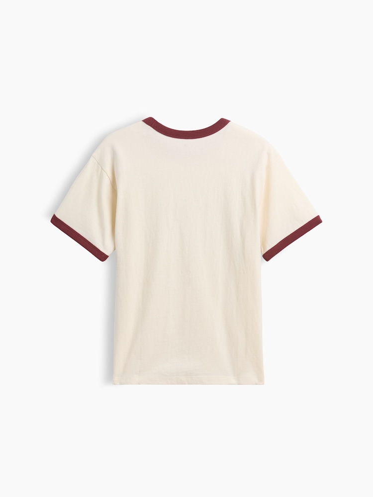 Gap Cream Relaxed New York Graphic Ringer T-Shirt (4-13yrs) - Image 2 of 3 Gap Cream Relaxed New York Graphic Ringer T-Shirt (4-13yrs) - Image 2 of 3