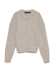 VERO MODA Cream Knitted Button Down Cardigan - Image 1 of 1