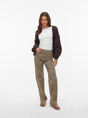 VERO MODA Brown Long Sleeve Open Cardigan - Image 1 of 4
