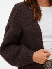 VERO MODA Brown Long Sleeve Open Cardigan - Image 2 of 4