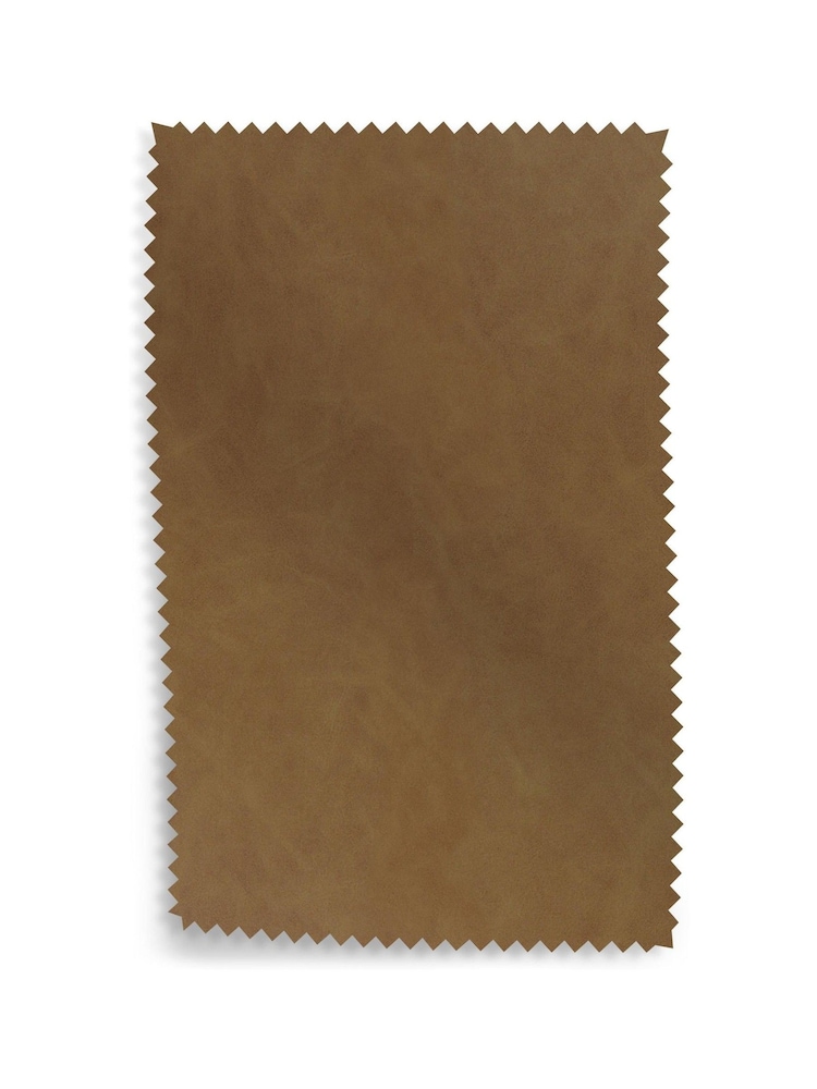 Light Brown Vintaged Faux Leather Upholstery Swatch - Image 1 of 1