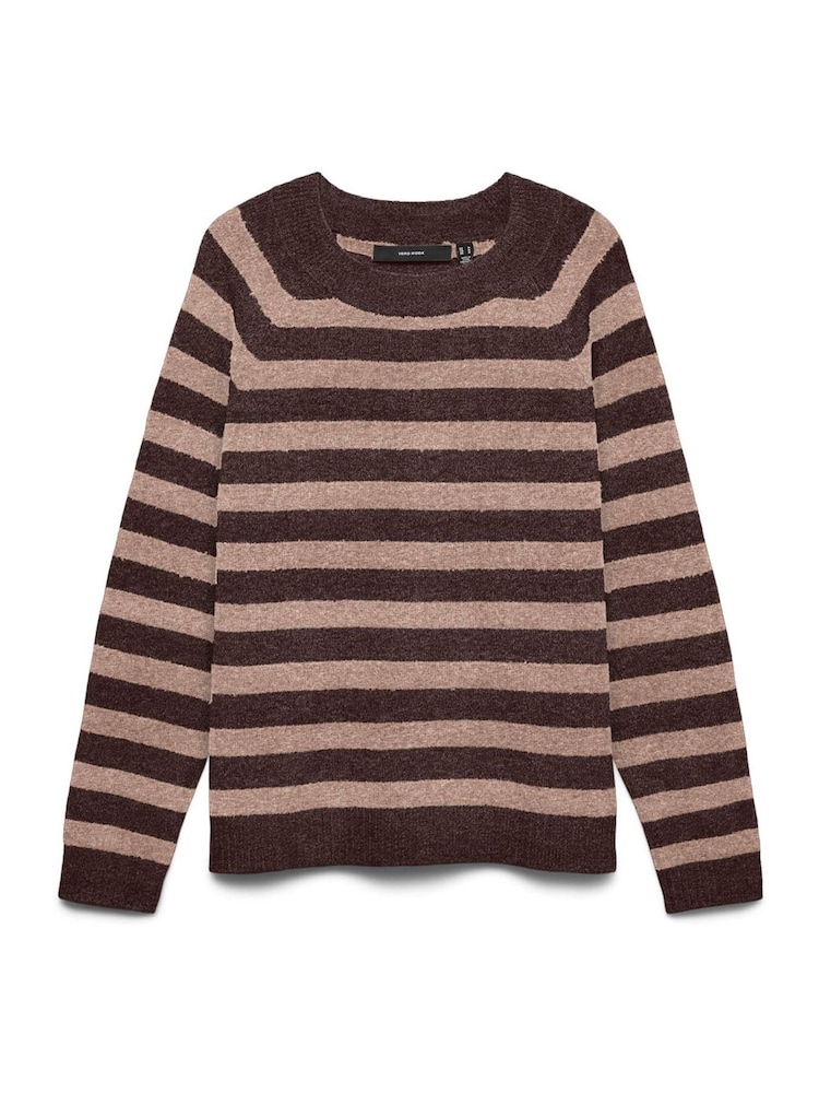 Suéter de punto abrigado con cuello redondo suave al tacto de VERO MODA - Imagen 5 de 5