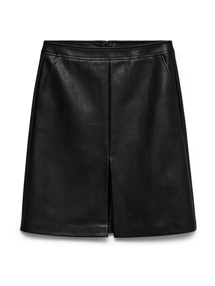 VERO MODA Black High Waisted Faux Leather Pencil Skirt - Image 1 of 1 VERO MODA Black High Waisted Faux Leather Pencil Skirt - Image 1 of 1