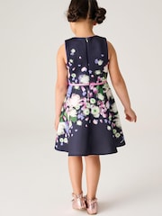 Baker By Ted Baker Neoprenkleid mit Blumenmuster, Marineblau - Bild 2 von 8