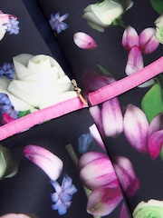 Baker By Ted Baker Neoprenkleid mit Blumenmuster, Marineblau - Bild 8 von 8