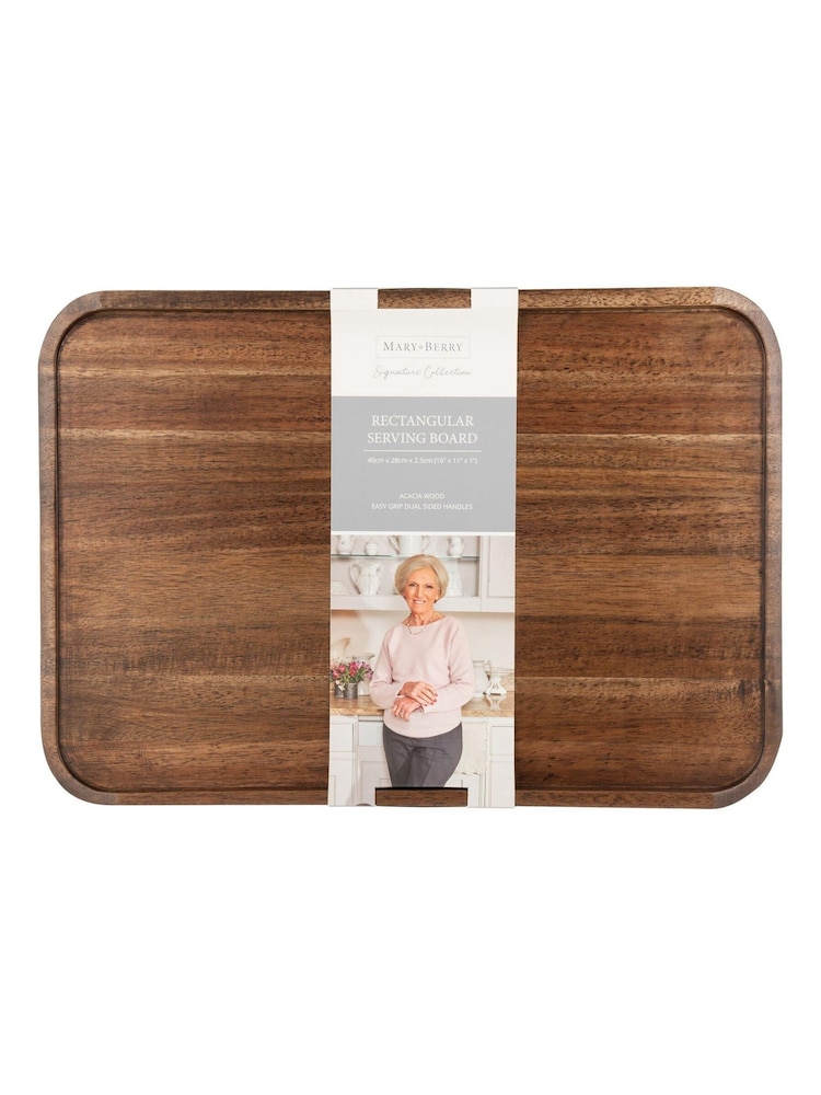 Mary Berry Brown Rectangular Serving Board - Image 4 of 4 Mary Berry Brown Rectangular Serving Board - Image 4 of 4