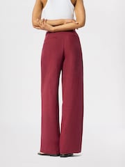 Whistles Red Full Length Pintuck Trousers - Image 4 of 5