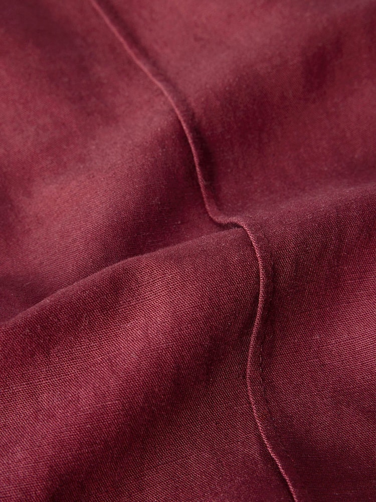 Whistles Red Full Length Pintuck Trousers - Image 5 of 5