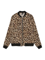 Braun mit Leopardenmuster - Vero Moda Leichte Bomberjacke - Bild 5 von 5