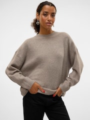 VERO MODA Long Sleeve Slouchy Round Neck Jumper - Slika 1 od 4