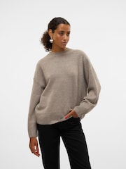 VERO MODA Long Sleeve Slouchy Round Neck Jumper - Slika 3 od 4