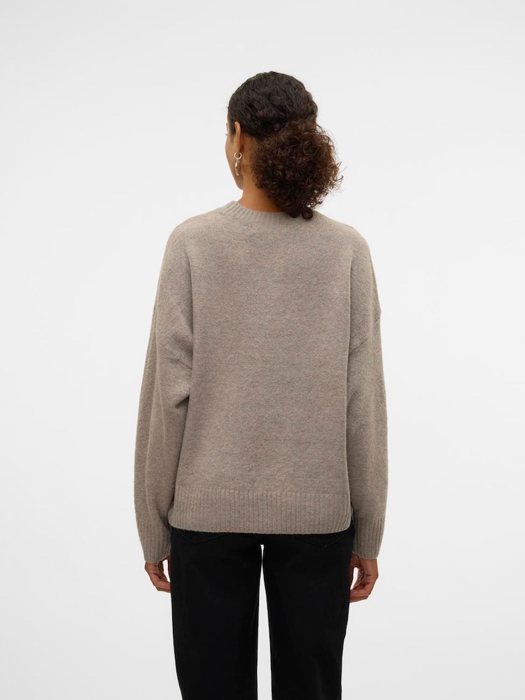 VERO MODA Long Sleeve Slouchy Round Neck Jumper - Slika 4 od 4 VERO MODA Long Sleeve Slouchy Round Neck Jumper - Slika 4 od 4