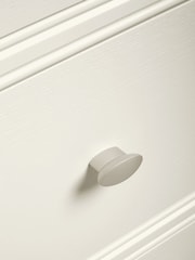 Chalk White Hampton Painted Oak Collection 6 Drawer Chest of Drawers - Image 8 of 9