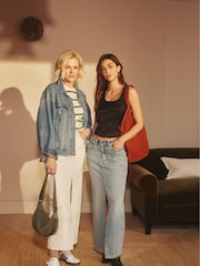 Levi's® Blue 100% Cotton Ankle Column Skirt - Image 3 of 10